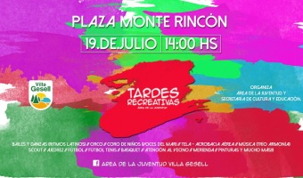 Nueva jornada de “Tardes Recreativas” en la Plaza de Monte Rincón